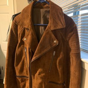 Express, Suede Leather Jacket. Medium.
